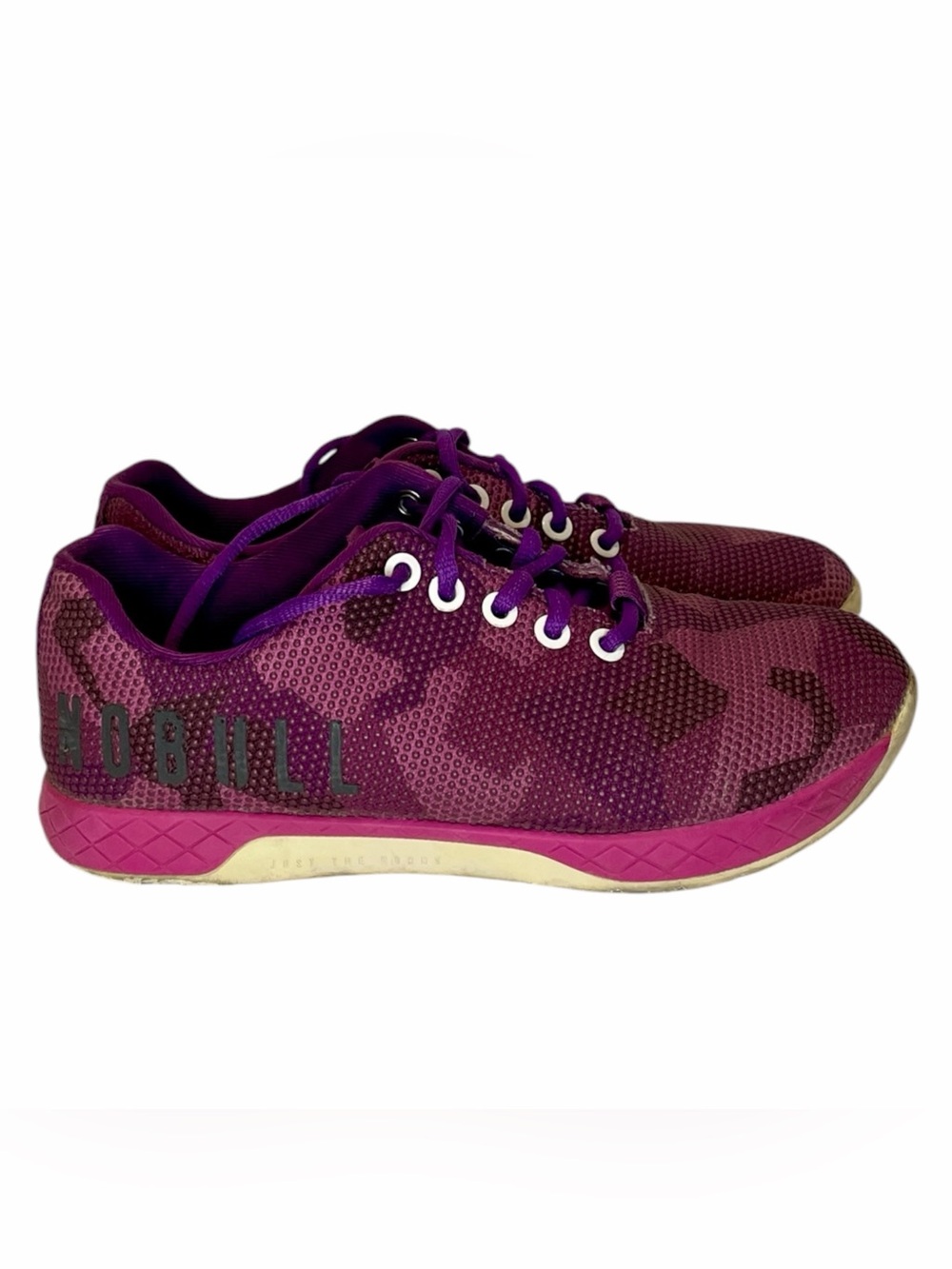Women’s purple camo NOBULL trainers size 6.5